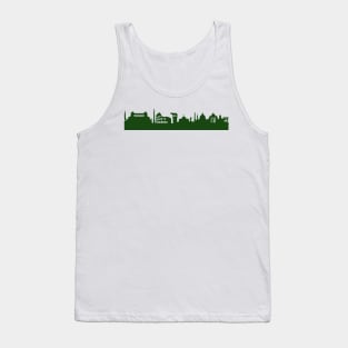 ROM Skyline in forest green Tank Top